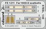 Fw190D-9 シートベルト (ステンレス製) (エデュアルド用) (プラモデル)