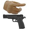 LittleArmory-OP06: figma Tactical Gloves 2 - Handgun Set (Tan) (PVC Figure)