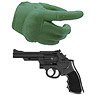 LittleArmory-OP07: figma Tactical Gloves 2 - Revolver Set (Green) (PVC Figure)