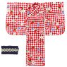 PNS Yukata Set -Strawberry and Maiden- (Red Gingham Check) (Fashion Doll)