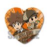 Heart Can Badge Katekyo Hitman Reborn! Tsunayoshi Sawada & Reborn (Vongola Detective Agency) (Anime Toy)