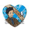 Heart Can Badge Katekyo Hitman Reborn! Takeshi Yamamoto (Vongola Detective Agency) (Anime Toy)
