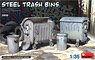 Steel Trash Bins (Set of 4) (Plastic model)