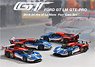Ford GT LMGTE PRO 2016 24 Hrs of Le Mans Ford Chip Ganassi Team Four Cars Set (Diecast Car)