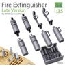 Fire Extinguisher Late Version for WWII German Panzer (Plastic model)