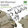 M4シャーマン戦車ライト/スコープガードセット 溶接車体用 (2両分) (プラモデル)
