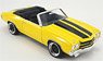 1970 Chevrolet Chevelle SS Restomod Yellow with Black Stripes (ミニカー)