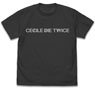 Burn the Witch Cecile Die Twice Logo T-Shirt Sumi XL (Anime Toy)