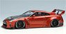 LB WORKS R35 GT-R Type 1.5 (LB Shilhouette Wing) Candy Orange / Black Stripe (Diecast Car)