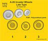 A-26 Invader Wheels Late Type (for Italeri) (Plastic model)