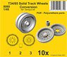 T34/85 Solid Track Wheels Conversion Set (from Tamiya) (Plastic model)