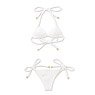 AZO2 Triangle String Bikini Set (White) (Fashion Doll)