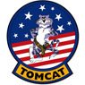 Top Gun Magnet Sticker Tomcat (Military Diecast)