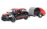 Mini Coopers S Countryman with Trailer (Black) (ミニカー)