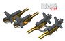 Falanga 9M17P Missiles (4 Pieces) (for Eduard/Zvezda) (Plastic model)