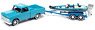 1965 Chevy Stepside Turquoise & Bass Boat Turquoise (Diecast Car)