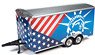 Closed Trailer The Stars and Stripes / The Statue of Liberty (Diecast Car)