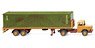 (HO) マギルス ドイツ フラットベッド セミトレーラートラック (鉄道模型)