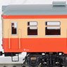 1/80(HO) KIHA25 Double Window (Vermilion, Cream) DT22 Bogie, without Motor (Pre-colored Completed) (Model Train)