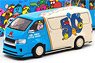 Toyota Hiace Widebody Mr.Men Little Miss 50th Anniversary with Metal Oil Can (Diecast Car)
