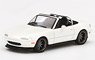 Mazda Miata MX-5 (NA) Tuned Version Classic White (LHD) (Diecast Car)