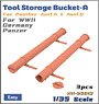 Tool Storage Bucket-A for Panther Ausf.A & Ausf.D for WWII Germany Panzer (Plastic model)