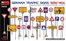 German Traffic Signs 1930-40s (Plastic model)