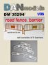 Road Fence.Barrier (6 Pieces) (Plastic model)
