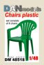 Plastic Chairs (8 Pieces) (Plastic model)