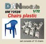 Plastic Chairs (12 Pieces) (Plastic model)