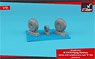 B-17F/G Flying Fortress Wheels w/Weighted Types B (Plastic model)