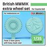 British MWMIK Extra Sagged Wheel Set for 6X6 Coyote (for Hobbyboss) (Plastic model)