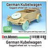 WWII German Kubelwagen Sagged Wheel Set 1 (for Hasegawa) (Plastic model)