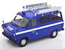 Ford Transit Bus 1965-1970 THW Germany with Roof Rack, Darkblue / White (Diecast Car)