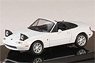 Eunos Roadster (NA6CE) / Open Retractable Headlights Crystal White (Diecast Car)