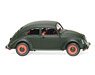 (HO) VW `Pretzel` Beetle - Dark Matte Green (Model Train)