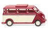 (HO) DKW Speedvan Bus - Ruby Red/Ivory (Model Train)