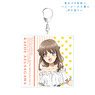 Rascal Does Not Dream of Bunny Girl Senpai [Especially Illustrated] Kaede Azusagawa Sunflower & White Dress Ver. Big Acrylic Key Ring (Anime Toy)