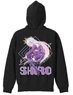 No Game No Life [Especially Illustrated] [Shiro] Full Color Zip Parka Brilliant Ver. Black M (Anime Toy)
