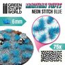 Martian Fluor Tufts - Neon Stitch Blue (Material)