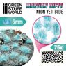 Martian Fluor Tufts - Neon Yeti Blue (Material)