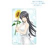Rascal Does Not Dream of Bunny Girl Senpai [Especially Illustrated] Mai Sakurajima Sunflower & White Dress Ver. 1 Pocket Pass Case (Anime Toy)