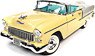 1955 Chevy Bel Air Convertible Harvest Gold / Ivory (Diecast Car)