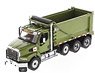 Western Star 49X SBFA Tandem Dump Truck Metallic Olive Green (Diecast Car)