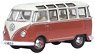 (N) Sealing Wax Red/beige Grey VW T1 Samba Bus (Model Train)