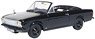 Ford Cortina MKII Crayford Convertible Black and White (Diecast Car)