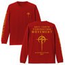 Mobile Suit Gundam: Hathaway`s Flash Mafty Long Sleeve T-Shirt Red S (Anime Toy)