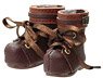 Lil` Fairy -Side Buckle Ribbon Boots- (Light Brown x Brown) (Fashion Doll)