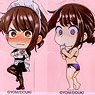Ganbare Douki-chan Acrylic Key Ring Collection w/Douki-chan`s Upset Stand (Set of 8) (Anime Toy)
