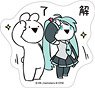 Hatsune Miku Series Sticker E Over Action Rabbit Collaboration (Anime Toy)